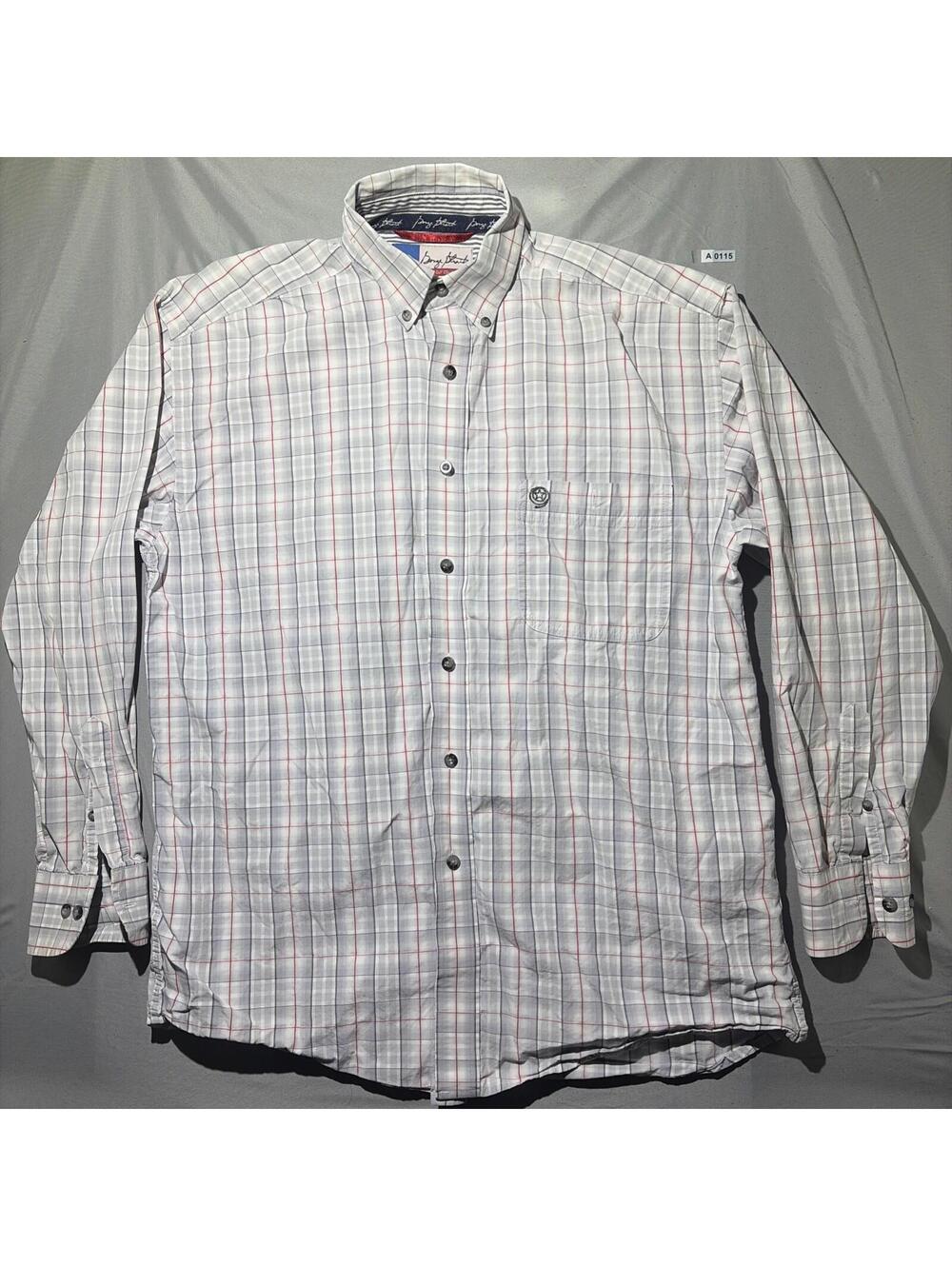 🤠 Wrangler George Strait Cowboy Cut Collection Long Sleeve Button Down Mens XL
